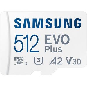 Samsung EVO Plus MicroSDXC Geheugenkaart 130MB/s met Adapter 512GB Wit
