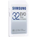 Samsung EVO Plus - SD Kaart - Geheugenkaart Camera - 130 MB/s - 32 GB