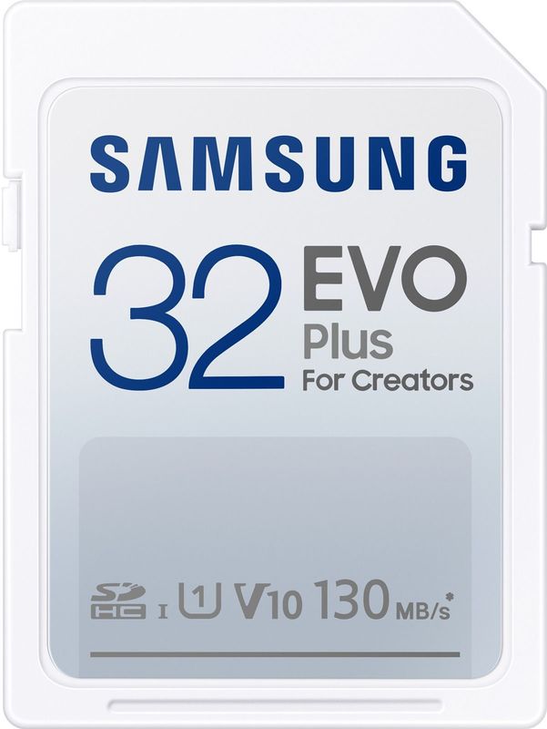 Samsung - EVO Plus - SD-Kaart - 32GB - Wit