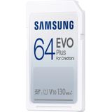 Samsung EVO Plus - SD Kaart - Geheugenkaart Camera - 130 MB/s - 64 GB