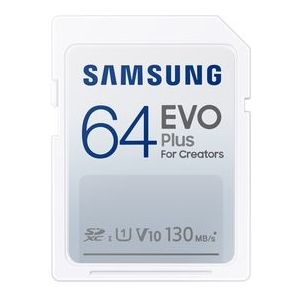 Samsung - EVO Plus - SD Kaart - 64 GB - 130 MB/s