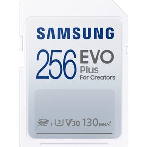 Samsung EVO Plus SD Kaart - 130 MB/s - 256 GB