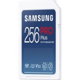 Samsung Pro Plus MB-SD256K/EU SD-kaart UHS-I U3 Full HD & 4K UHD 160MB/s leessnelheid 120MB/s schrijfsnelheid geheugenkaart voor spiegelreflexcamera's en systeemcamera's 256 GB