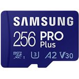 Samsung PRO Plus microSD-geheugenkaart, 256GB microSDXC UHS-I U3 160MB/s Full HD & 4K UHD geheugenkaart incl. USB-kaartlezer, MB-MD256KB/WW