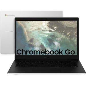 Samsung Galaxy Chromebook Go Intel® Celeron® N N4500 35,6 cm (14") HD 4 GB LPDDR4x-SDRAM 64 GB eMMC Wi-Fi 6 (802.11ax) ChromeOS Zilver