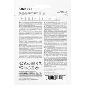 Samsung PRO Endurance microSD-geheugenkaart, 128 GB microSDXC UHS-I U3 100 MB/s videobewakingsgeheugenkaart met adapter, MB-MJ128KA