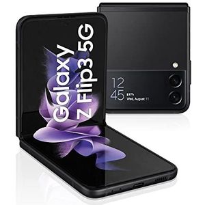 Samsung Galaxy Z Flip3, mobiele telefoon 5G, 128 GB, zwart, simkaart niet inbegrepen, Android-smartphone, FR-versie