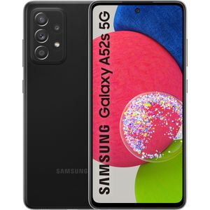 Samsung Galaxy A52s EE Enterprise Edition EU (128 GB, Geweldig zwart, 6.50"", Hybride dubbele SIM, 64 Mpx, 5G), Smartphone, Zwart