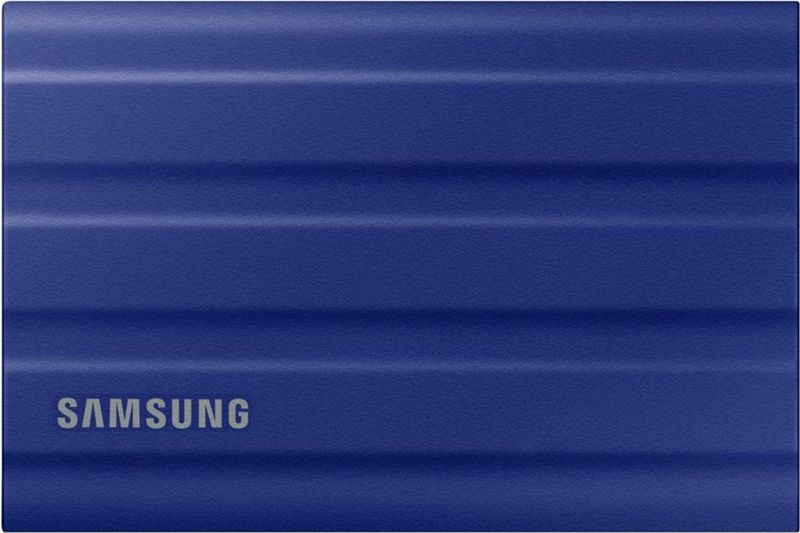 Samsung - Portable SSD T7 Shield - 1TB - USB 3.2 Gen 2 - Blauw