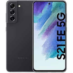 Samsung Galaxy S21 FE 5G Android smartphone zonder abonnement, 6,4 inch AMOLED-display, 4500 mAh batterij, 256 GB/8 GB RAM, grafiet mobiele telefoon