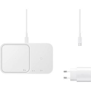 Samsung Wireless Charger Duo Pad With Adapter (White) - EP-P5400TW