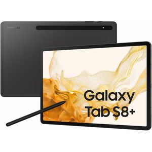 Samsung Galaxy Tab S8+ (5G, 12.40"", 128 GB, Grafiet), Tablet, Grijs