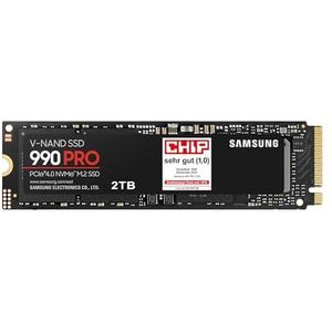 Ssd 990 pro 2TB M.2 MZ-V9P2T0BW, M.2 2280, PCIe 4.0 bis zu 7450/6900MB/s lesen/schreiben - Samsung