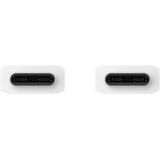 Samsung EP-DX310 USB Type-C naar USB Type-C kabel, datakabel, oplaadkabel, 1,8 m, 3A, wit