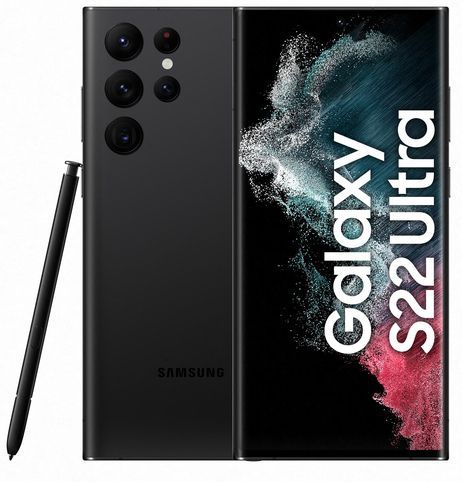 Samsung Galaxy S22 Ultra Enterprise Edition SM-S908B 17,3 cm (6.8") Dual SIM Android 12 5G USB Type-C 8 GB 128 GB 5000 mAh Zwart