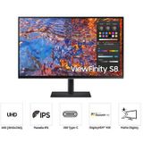 Samsung ViewFinity S8 LS27B800PXU - 4K IPS 60Hz Monitor - 27 Inch