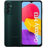 Samsung Galaxy M13 Smartphone Android Display 6,6 inch FHD+ TFT LCD batterij 5.000 mAh, drievoudige camera, 4 GB, intern geheugen 128 GB, uitbreidbaar, groen [Italiaanse versie] Exclusief Amazon