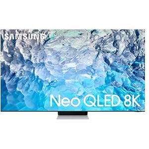 SAMSUNG Neo QLED QE65QN900BTXZT TV 65 inch Smart TV QN900Bserie Neo QLED 8K UHD Alexa en Google Assistant ge�ntegreerd roestvrij staal 2022 DVBT2