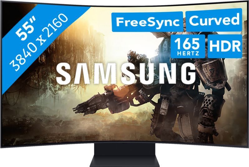 Samsung Odyssey ARK - Curved Smart Gaming Monitor - 4K Mini LED - 165hz - 55 inch