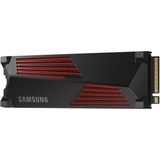 Samsung SSD 990 PRO Heatsink, 2TB, PCIe 4.0 (tot 7.450MB/s) NVMe M.2 (2280), interne SSD voor pc/console gaming en videobewerking, MZ-V9P2T0CW