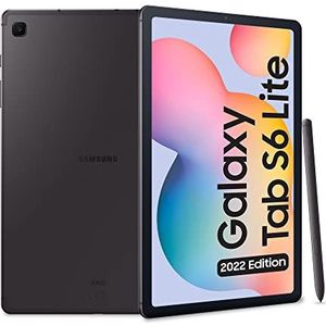 Samsung Galaxy Tab S6 Lite (2022), S Pen, 10,4 inch TFT LCD-touchscreen, wifi, 4 GB RAM, 128 GB uitbreidbaar, 7040 mAh batterij, Android 12 Oxford Gray tablet [Italiaanse versie] 2022