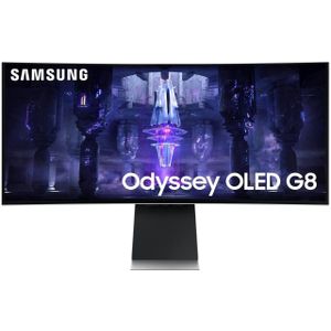 Samsung Odyssey G8 LS34BG850SUXEN - QHD Ultrawide OLED Smart Monitor - Apple AirPlay - Tizen - Wi-Fi - 175Hz - 34 inch