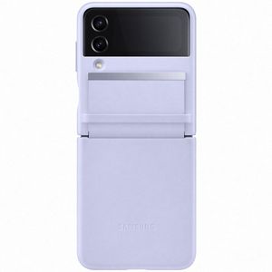 Samsung Galaxy Z Flip 4 Hoesje - Samsung Leather Cover - Paars