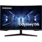 Samsung Odyssey G5 G55T 68,6 cm (27"") 2560 x 1440 Pixels Quad HD LED Zwart
