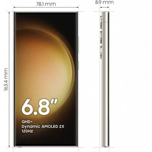 Samsung Galaxy S23 Ultra (512 GB, Crème, 6.80"", SIM + eSIM, 200 Mpx, 5G), Smartphone, Beige