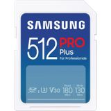 Samsung PRO Plus - SD Kaart - Geheugenkaart Camera - 180 & 130 MB/s - 512 GB