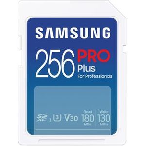 Samsung - PRO Plus - SD Kaart - 256 GB - 180 & 130 MB/s