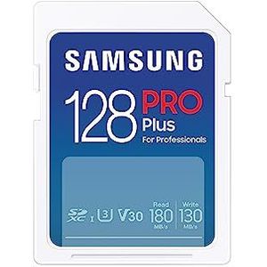 Samsung PRO Plus - SD Kaart - Geheugenkaart Camera - 180 & 130 MB/s - 128 GB