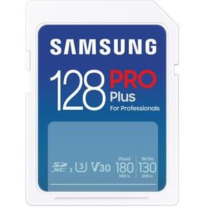 Samsung - PRO Plus - SD Kaart - 128 GB - 180 & 130 MB/s