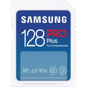 Samsung PRO Plus - SD Kaart - Geheugenkaart Camera - 180 & 130 MB/s - 128 GB