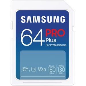 Samsung - PRO Plus - SD Kaart - 64 GB - 180 & 130 MB/s
