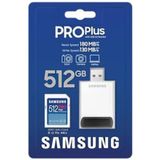Samsung PRO Plus SDXC 512GB UHS-I V30 met SD-Reader (2023)