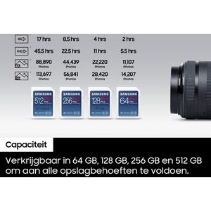 Samsung - SD PRO Plus - Geheugenkaart - Wit - 256 GB