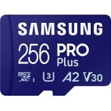 Samsung PRO Plus microSD-Speicherkarte (2023) - 256GB, 180MB R/130MB W, Full HD&4K,