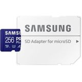 Samsung PRO Plus - MicroSD Geheugenkaart - 256 GB - UHS-I Klasse 3