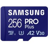 Samsung PRO Plus - MicroSD Geheugenkaart - 256 GB - UHS-I Klasse 3