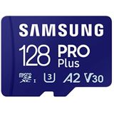 Samsung PRO Plus - Micro SD Kaart - Inclusief SD Adapter - 180 & 130 MB/s - 128 GB