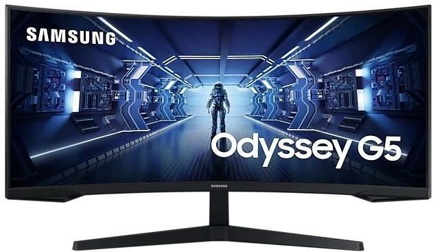 Samsung Odyssey G5 LC34G55TWWPXEN - QHD Ultrawide Curved Gaming Monitor - 165Hz - 34 Inch