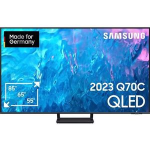Samsung GQ65Q70CATXZG QLED-TV 163 cm 65 inch Energielabel F (A - G) CI+*, DVB-C, DVB-S2, DVB-T2 HD, QLED, Smart TV, UHD, WiFi Titaangrijs