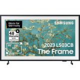 SAMSUNG QLED 4K The Frame 32 inch Fernseher (GQ32LS03CBUXZG), mattes Display, austauschbare Rahmen, Art Mode [2023]