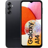 Samsung Galaxy A14 5G Smartphone Android, LCD FHD-scherm 6,6"" , 4 GB RAM, 128 GB uitbreidbaar intern geheugen, 5 000 mAh accu, zwart