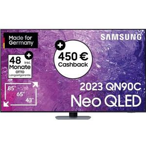 Samsung GQ85QN90CATXZG QLED-TV 214 cm 85 inch Energielabel F (A - G) UHD, QLED, CI+*, DVB-C, DVB-S2, DVB-T2 HD, WiFi, Smart TV Carbon, Zilver