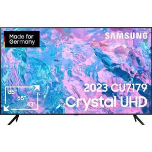 Samsung Crystal UHD 2023 CU7179 LED-TV 214 cm 85 inch Energielabel F (A - G) CI+*, DVB-C, DVB-S2, DVB-T2 HD, Smart TV, UHD, WiFi Zwart