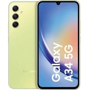SAMSUNG Galaxy A34 256GB 5G mobiele telefoon - Awesome Lime, SM-A346BLGEEUB