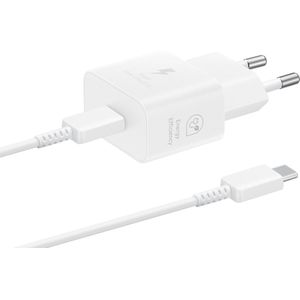Originele Samsung 25W Adapter - Inclusief USB-C Kabel 1 Meter - Wit