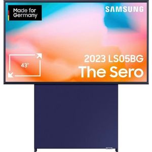 Samsung Led-TV GQ43LS05BGU, 108 cm / 43", 4K Ultra HD, Smart TV - Google TV, Roterend beeldscherm, scherm aangepast aan mobiele beelden